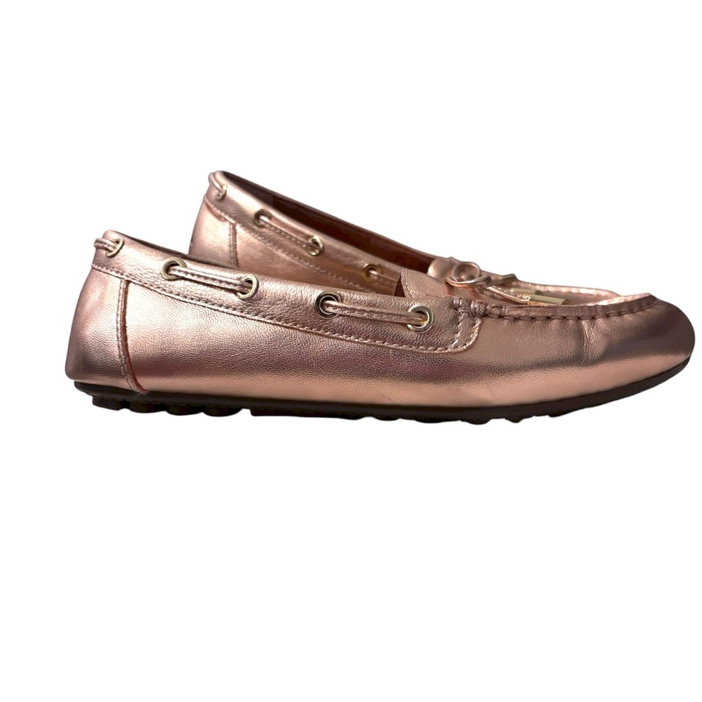 Vionic Virginia Metallic Pink Rose Gold Comfort Loafer